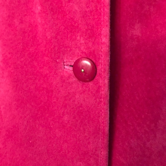 Pink suede jacket - Picture 3 of 8